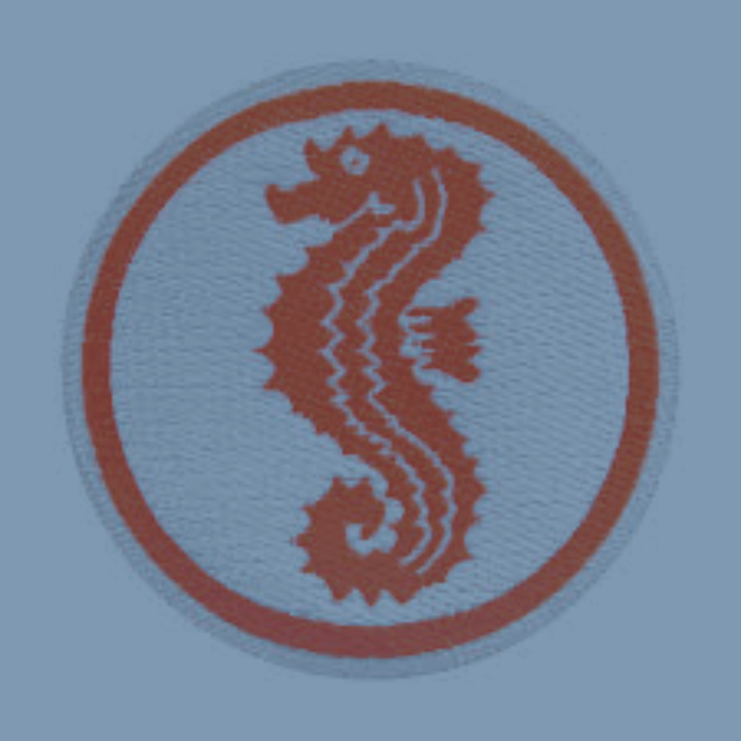 Seepferdchen-Abzeichen mit rotem Rand – erstes Schwimmabzeichen für Anfänger.